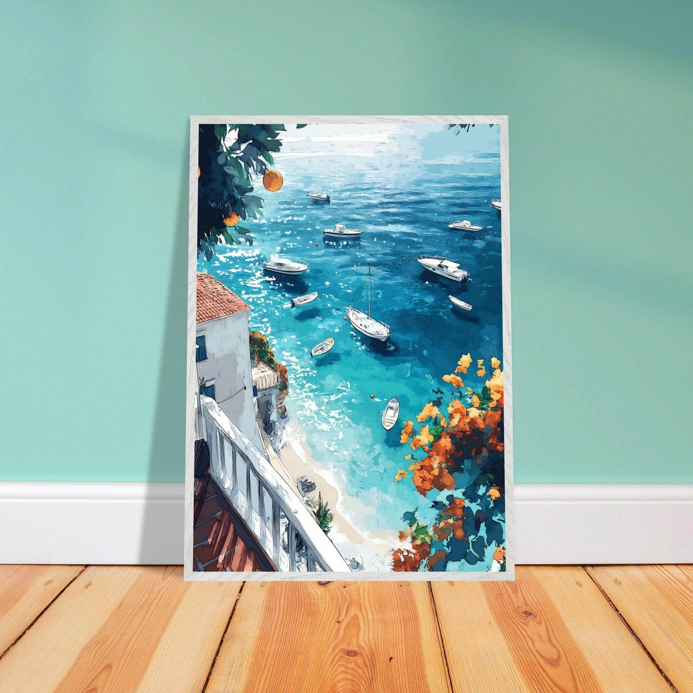 Vintage Italian Coastal View - Vibrantwalls