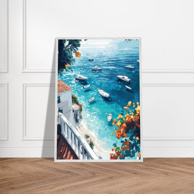 Vintage Italian Coastal View - Vibrantwalls