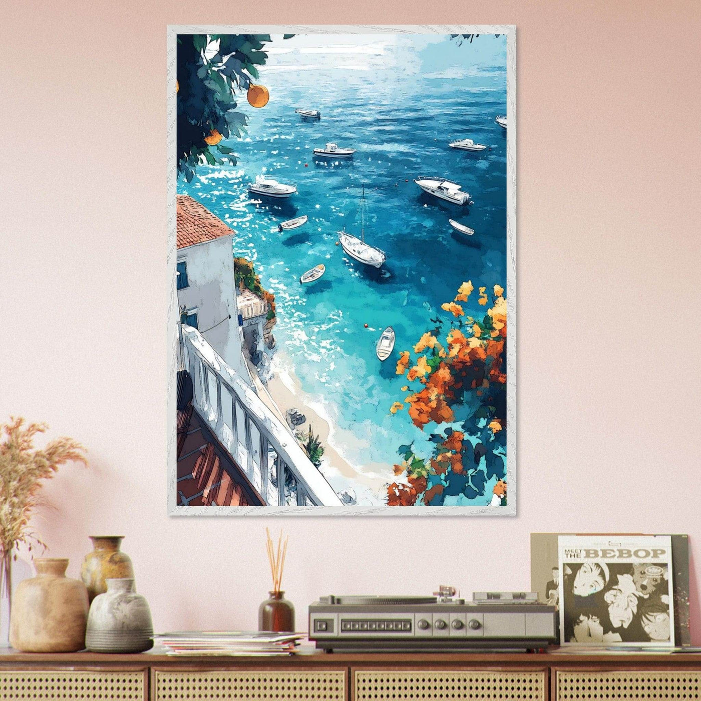 Vintage Italian Coastal View - Vibrantwalls