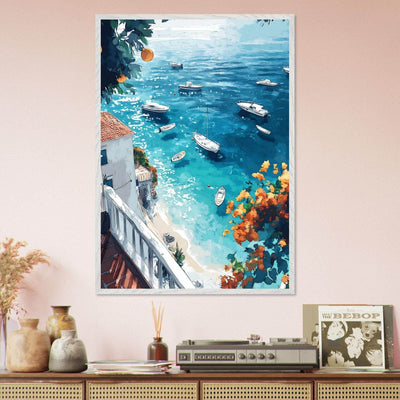 Vintage Italian Coastal View - Vibrantwalls