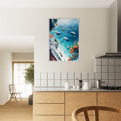 Vintage Italian Coastal View - Vibrantwalls