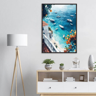 Vintage Italian Coastal View - Vibrantwalls
