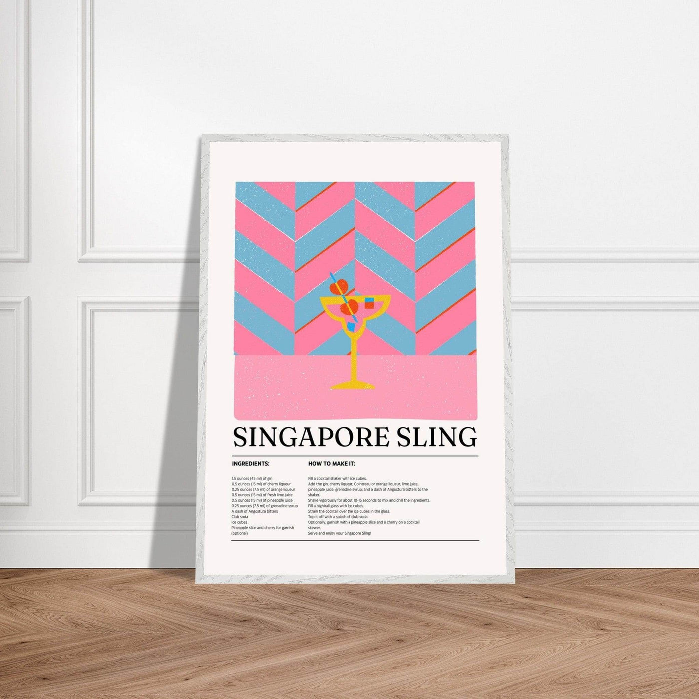 Singapore Sling Cocktail Recipe - Vibrantwalls