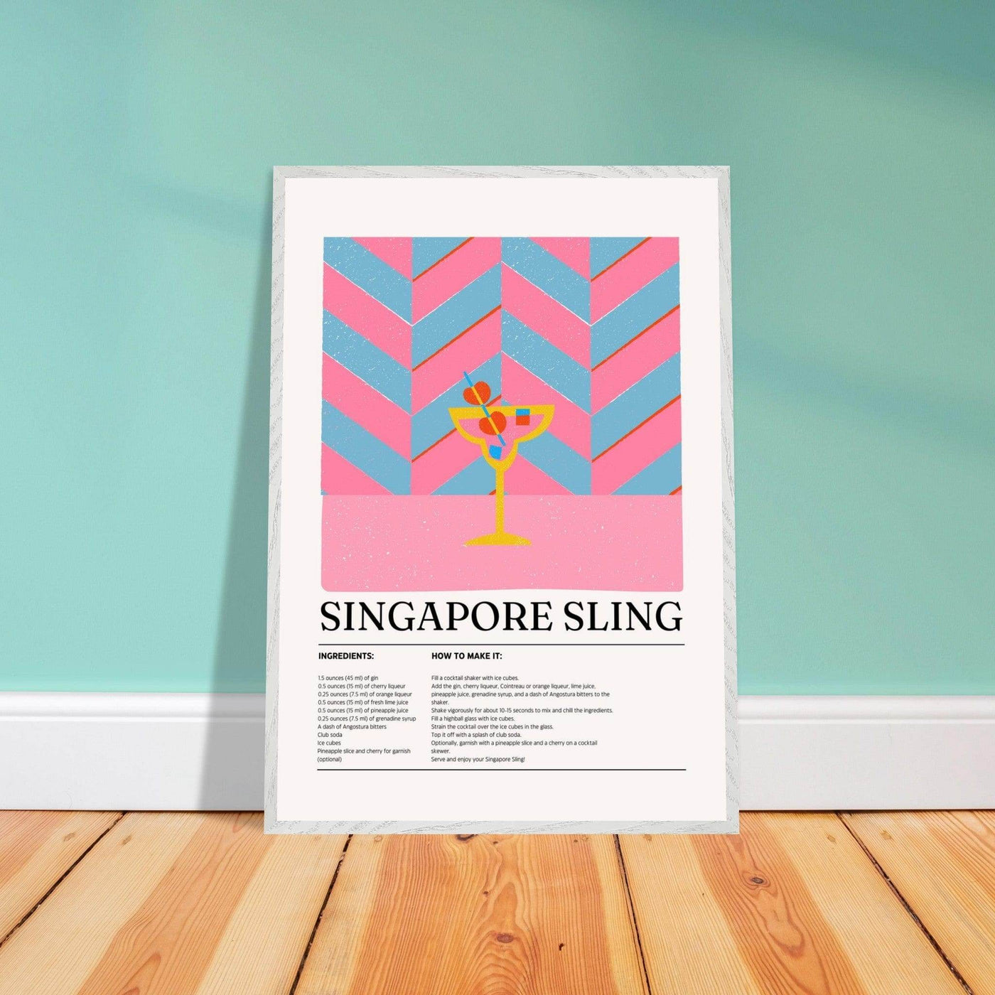Singapore Sling Cocktail Recipe - Vibrantwalls