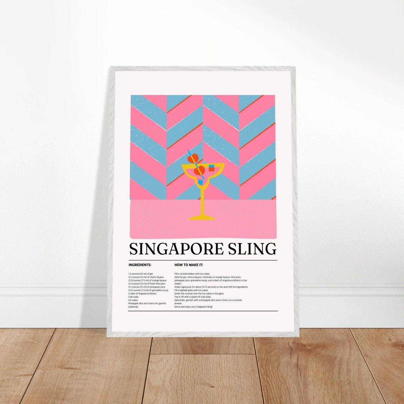 Singapore Sling Cocktail Recipe - Vibrantwalls