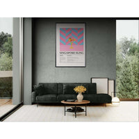 Singapore Sling Cocktail Recipe Wall Art - Vibrantwalls