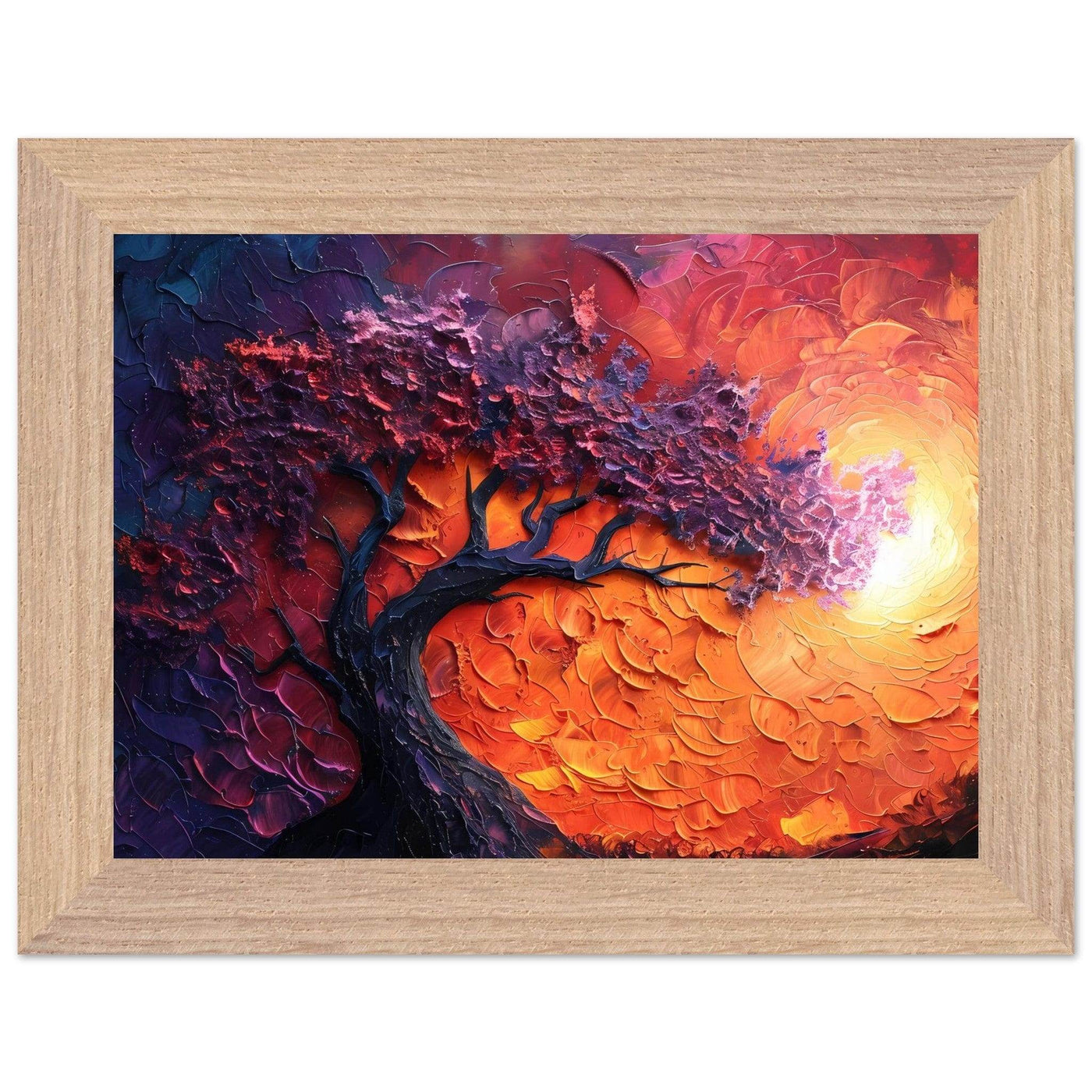 Sunset Hues Vibrant Tree of Life - Vibrantwalls