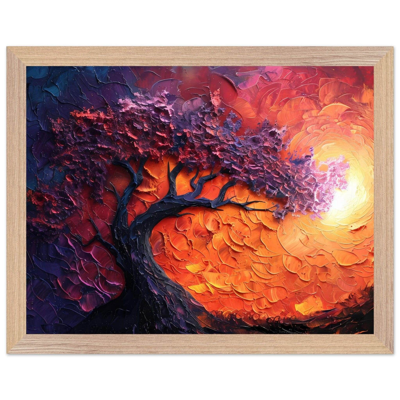 Sunset Hues Vibrant Tree of Life - Vibrantwalls