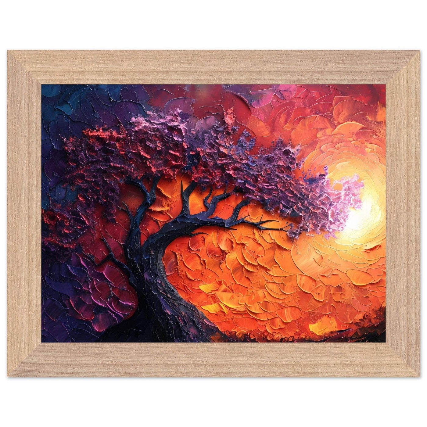 Sunset Hues Vibrant Tree of Life - Vibrantwalls