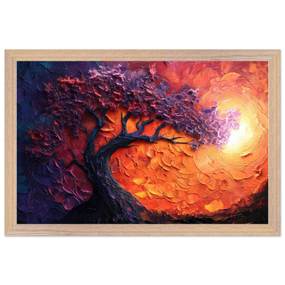 Sunset Hues Vibrant Tree of Life - Vibrantwalls