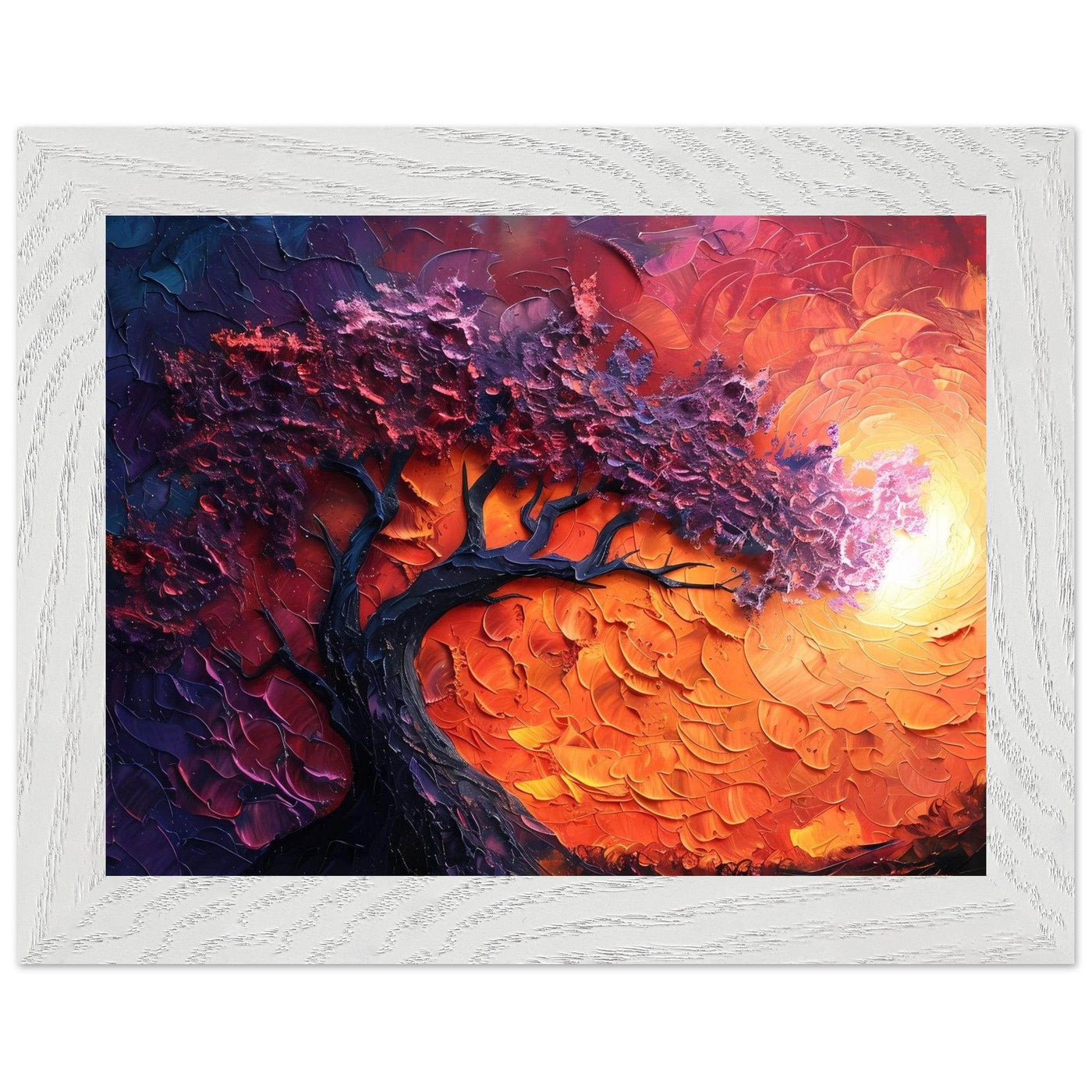 Sunset Hues Vibrant Tree of Life - Vibrantwalls