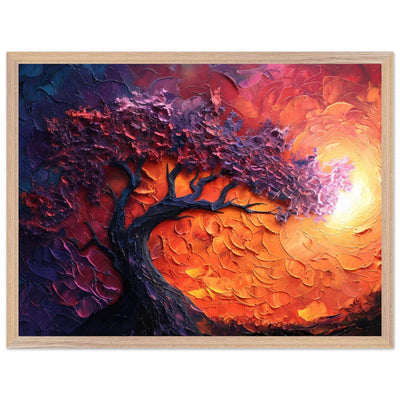Sunset Hues Vibrant Tree of Life - Vibrantwalls
