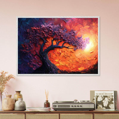 Sunset Hues Vibrant Tree of Life - Vibrantwalls
