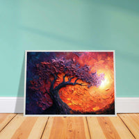Sunset Hues Vibrant Tree of Life - Vibrantwalls
