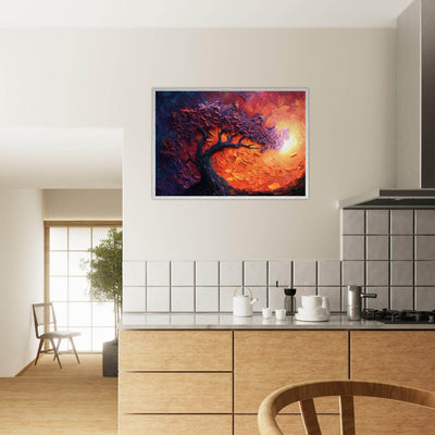 Sunset Hues Vibrant Tree of Life - Vibrantwalls