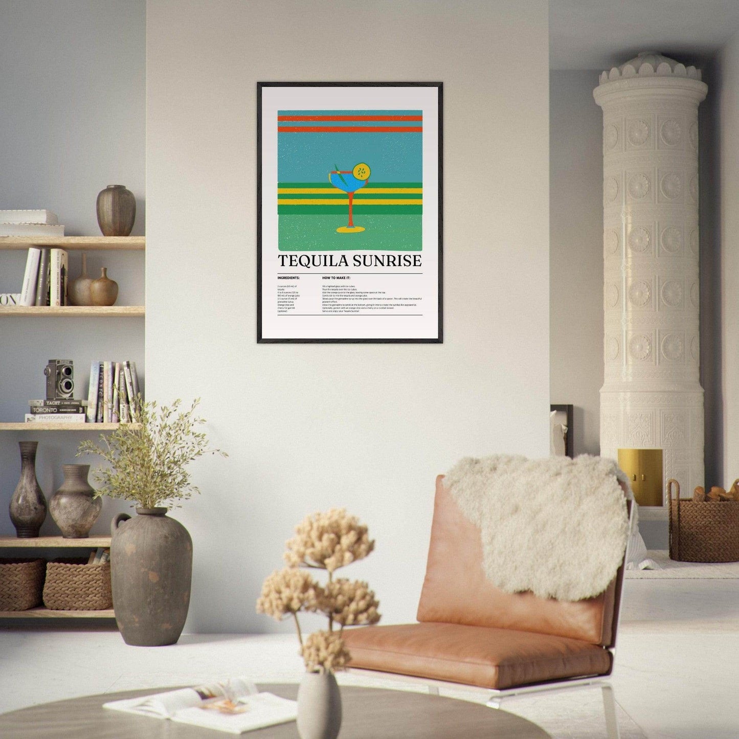 Tequila Sunrise Cocktail Recipe - Vibrantwalls