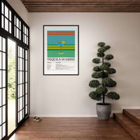 Tequila Sunrise Cocktail Recipe Wall Art - Vibrantwalls