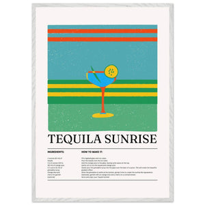 Tequila Sunrise Cocktail Recipe - Vibrantwalls