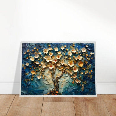 Textured Tree of Life Impasto Blooms - Vibrantwalls