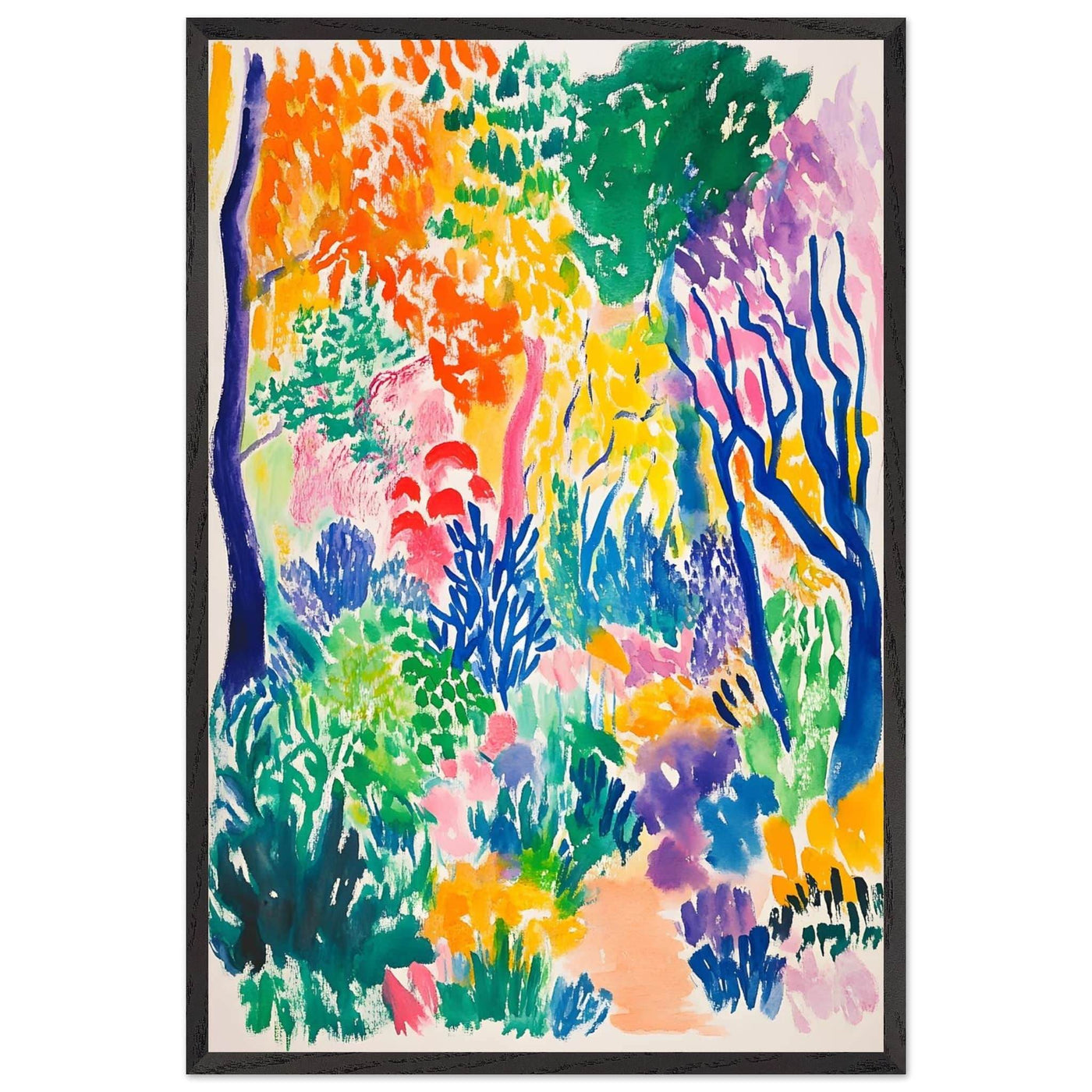 Vibrant Matisse Abstract Garden Joy - Vibrantwalls