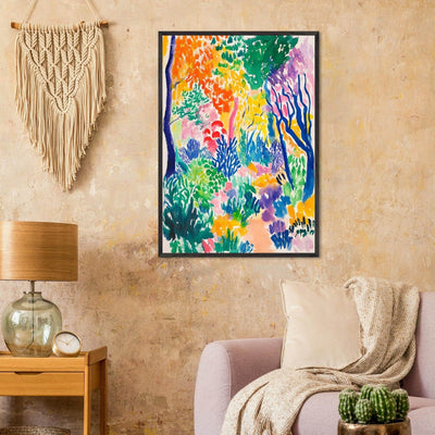 Vibrant Matisse Abstract Garden Joy - Vibrantwalls