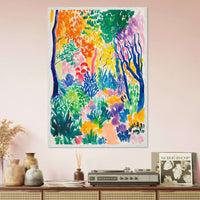Vibrant Matisse Abstract Garden Joy - Vibrantwalls