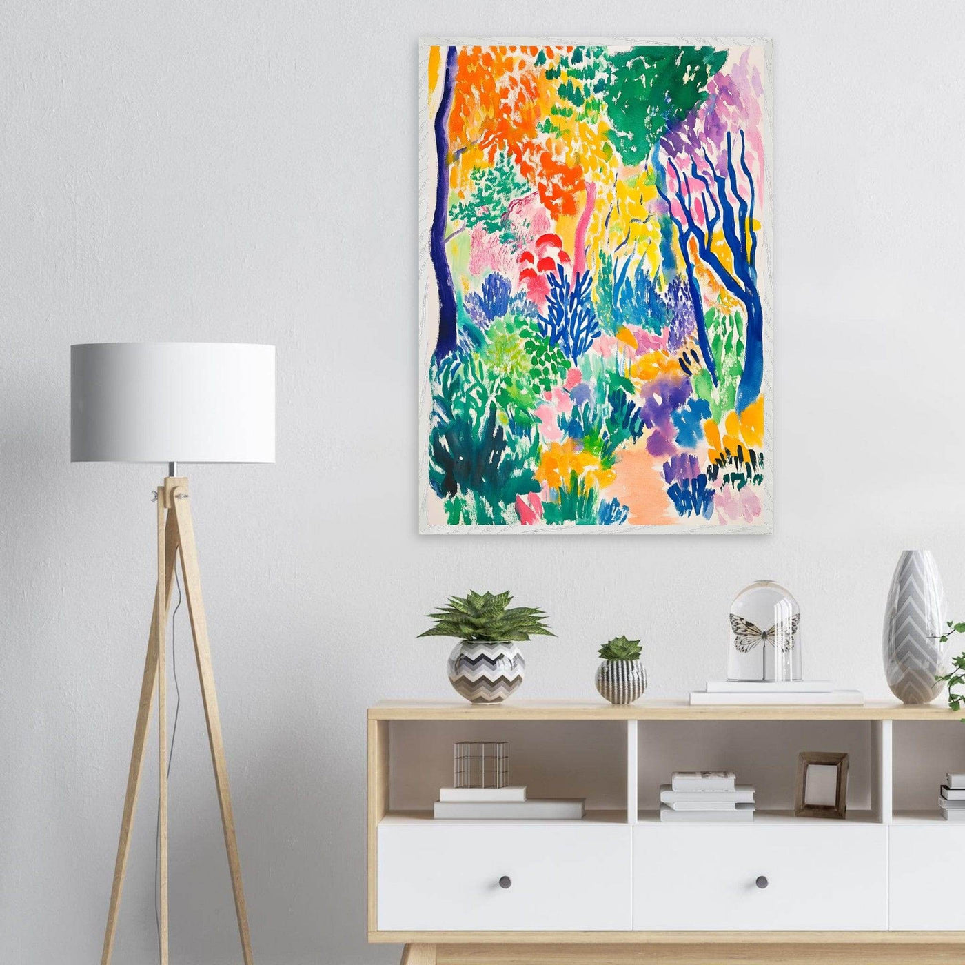 Vibrant Matisse Abstract Garden Joy - Vibrantwalls