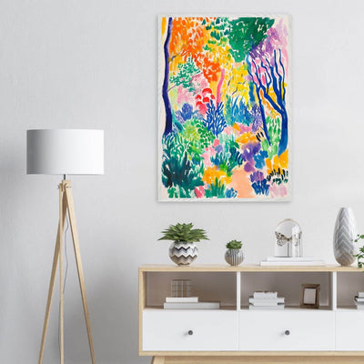 Vibrant Matisse Abstract Garden Joy - Vibrantwalls